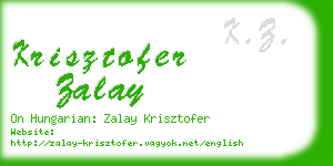 krisztofer zalay business card